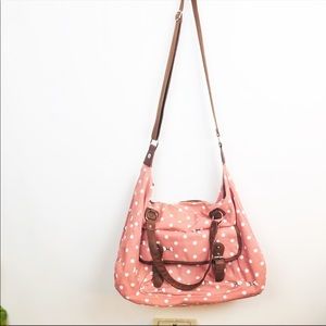Candie's Pink Polka Dot Shoulder Bag